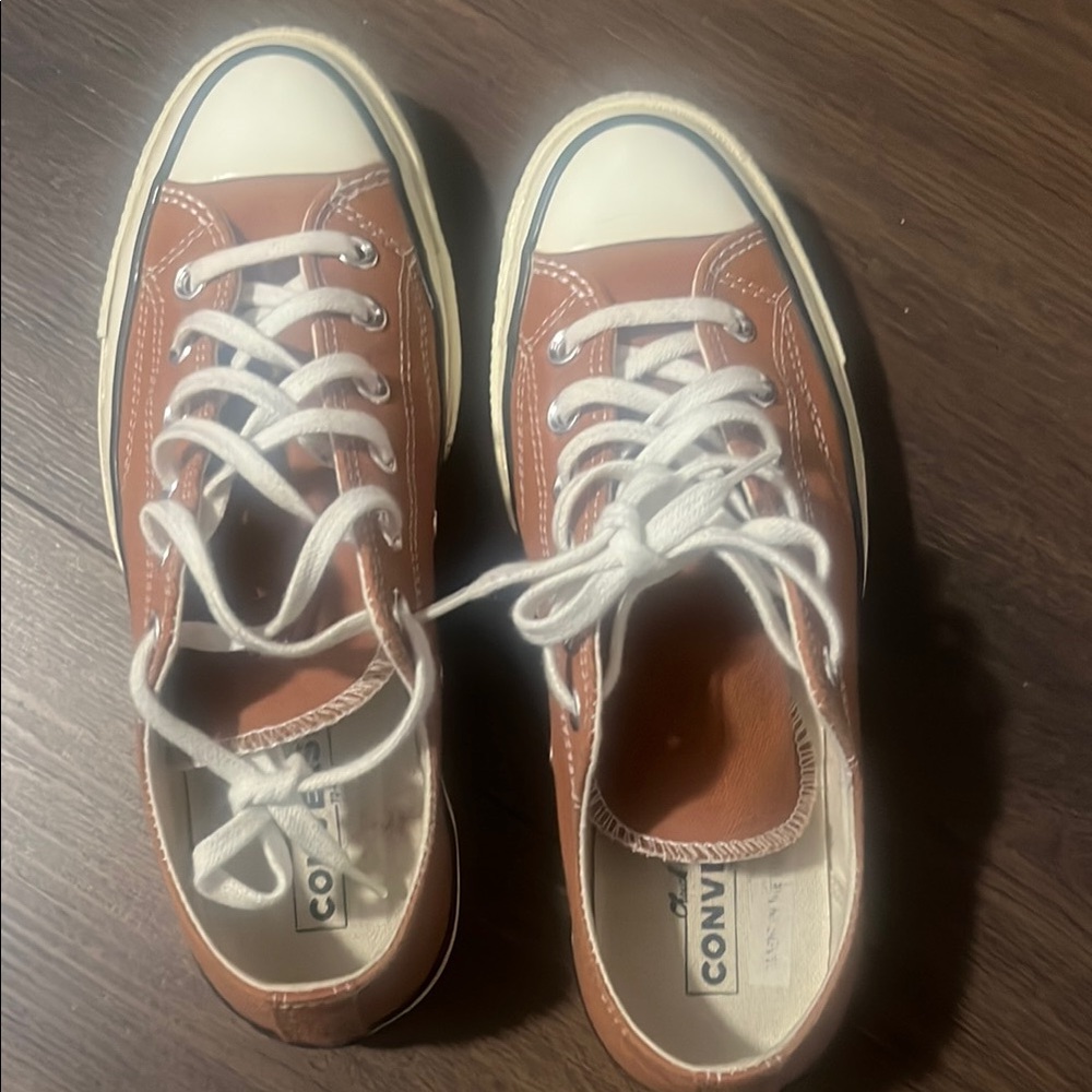 Converse Brown and White Sneakers
